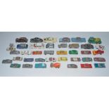 Collection of vintage diecast car and vehicle models from Dinky, Matchbox, Corgi etc all A/F.