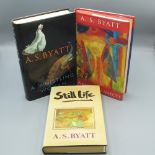 A.S.Byatt- Angels & Insects (Signed), A Whistling Woman and Still Life, all 1st Editions,