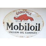 Enamelled sign "Gargoyle Mobiloil Vacuum Oil Company" W53.8xH36.4cm