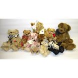 Large collection of limited edition Stitched in Time artists bears bears including Jessica 1/1,