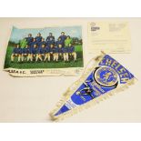 Football autographs: Chelsea F.C. ‘League Cup Final 1972’ Esso poster signed by the 1972/1973 squad,