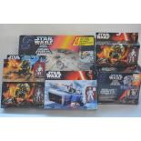 Collection of Star Wars toys to include Kenner and Disney Hasbro sets, factory sealed except AT-