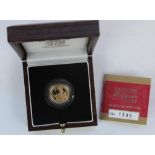 Royal Mint 2002 Gold Proof Britannia £10 coin (1/10 oz) encapsulated with original box and cert.