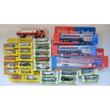 Collection of petrol station giveaway diecast car models including Esso Classic Sports Car