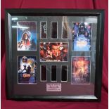 Framed and mounted Star Wars saga montage of A New Hope, The Empire Strikes Back, Return Of The Jedi