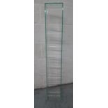 Greenapple clear glass openwork CD tower, W17cm D17cm H107cm