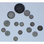 GB pre-1920 silver content coins to include QV 1893 crown etc. gross 70g
