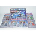 Full collection of factory sealed Ertl Super Mario Brothers action figure sets. Also includes a