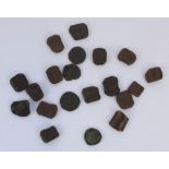 Selection of Indian or Middle Eastern bronze token coins