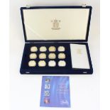 Royal Mint the Queen Mother Centenary collection of 12 commonwealth silver proof commemorative