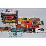 Collection of fifteen 1:18 scale diecast model vehicles including Maisto, Road Legends, Mira, etc