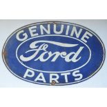 Enamelled sign "Genuine Ford Parts" W61.2xH38cm