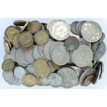 Selection of mixed GB decimal and pre-decimal coinage of various denominations