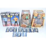 Two 12in. tall vinyl AMT ERTL Star Trek model figure kits, Dr Leonard McCoy and Captain Kirk (all