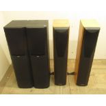Pair of B&W DM305 speakers, H 85cm & pair of Mission model 773 speakers, H 86cm