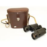 Cased Carl Zeiss Janea 10x50W Jenoptem coated binoculars, serial no. 123538