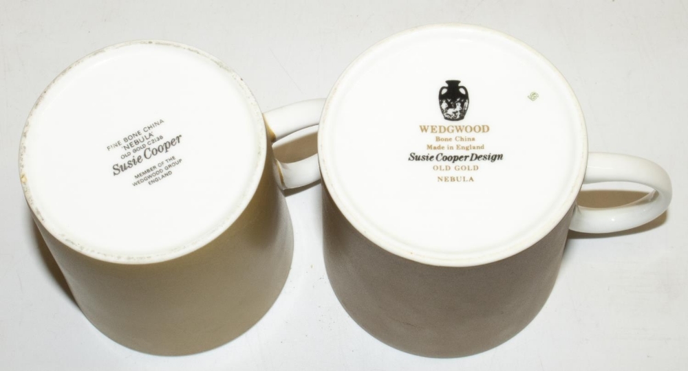 Susie Cooper for Wedgwood Old Gold Nebula pattern coffee service incl. coffee pot H20cm, milk jug, - Image 3 of 4