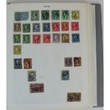 Five albums of all world stamps, mostly used/hinged covering countries N to Z including New Zealand,