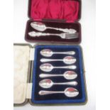 Set of six Geo.V hallmarked Sterling silver teaspoons by Cooper Brothers & Sons Ltd., Sheffield,
