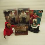 Two 1990's musical Michael Jackson singing figures, boxed, H35cm, Vivid Imaginations Eric Cantona