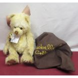 Charlie Bears Isabelle Collection 'Lemon Popsicle' SJ 4615 teddy bear in yellow mohair with heart