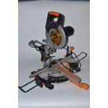 Evolution Rage 3 255mm multipurpose sliding mitre saw in working order