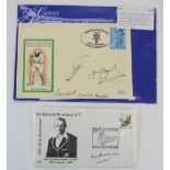 Sir Donald Bradman A.C. 75th birth anniversary signed stamp cover together with a CCC centenary