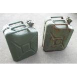 Two green jerry cans (2)