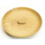 Robert "Mouseman" Thompson of Kilburn - a small shallow circular oak bowl carved with signature