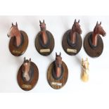 Beswick Horse wall ornament group to inc. Palomino Head, Arkle, Red Rum etc (7)