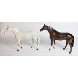 Beswick large Racehorse model 1564 in Dapple Grey and Brown (2)