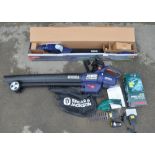 Boxed as new Spear & Jackson cordless pole hedge trimmer with sealed battery/charger box, unused,