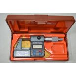 Mitutoyo digital micrometer, item no 293-201 with box