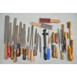 Collection of hand files, rasping files and wire brushes by Nicholson, Eclipse, F.L Grobet etc