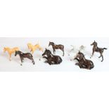 Beswick and Royal Doulton Foal group (8)