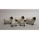 Beswick Black Faced Sheep no. 1765 H8cm, 2 Beswick Black Faced Sheep no. 1765 in matte finish and