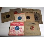 Collection of 78 rpm records, mostly HMV, Columbia, Decca, collection of Waddington's playing