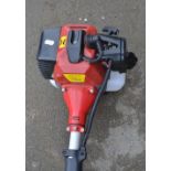 Petrol driven long handled hedge trimmer, no manufacturers marks