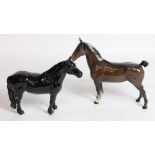 Beswick Hackey Horse model 1361 and a Fell Pony model 1647