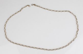 9ct yellow gold belcher chain necklace, stamped 375, L62cm, 7.4g