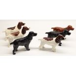 Beswick cocker spaniels, H14cm (7)