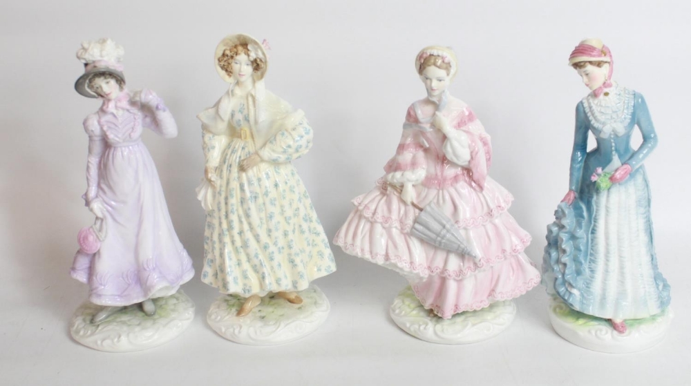 Four Royal Worcester The Victoria & Albert Museum - Walking Out Dresses Of The C19th - 1818: The