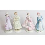 Four Royal Worcester The Victoria & Albert Museum - Walking Out Dresses Of The C19th - 1818: The