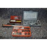 Britool torque wrench, two socket sets (1 small Britool set and one larger Halfords set), electrical