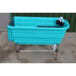 Dog bath with shower head, L122 W60 H89cm