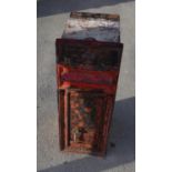 George V Royal Mail cast metal post box by T Allen London, with backdoor and front door with key