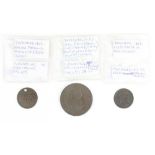C19th English Yorkshire provincial conder token coins inc. Malton 1815 farthing/Esto Justus, Hull
