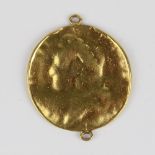 George II gold guinea, with two pendant mounts, 7.5g