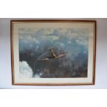 "Moral Support" by Robert Taylor, signed in pencil by the artist and former Hurricane pilot Gp