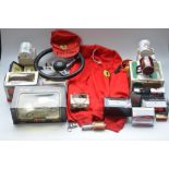 Collection of mostly Ferrari, Porsche and Mini ephemera including a Ferrari jacket (no size, poss.